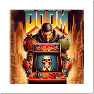 Doom the Arcade : Death Awaits Posters and Art